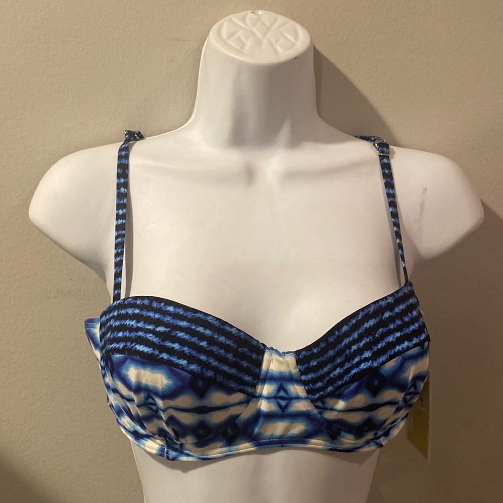 Michael Kors Bikini Top U/W Padded Swimsuit Separates Medium New